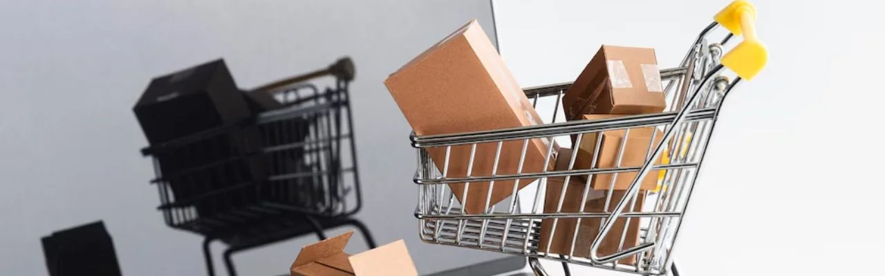 carrito de compras con paquetes qué es dropshipping