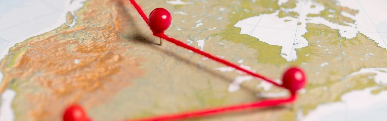 rutas transfronterizas entre EE.UU. y México