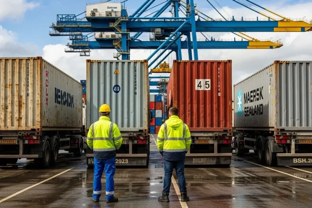 transloading ocean containers to dry vans